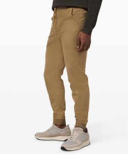 looks more like a sweatpant than a dress of jean pants