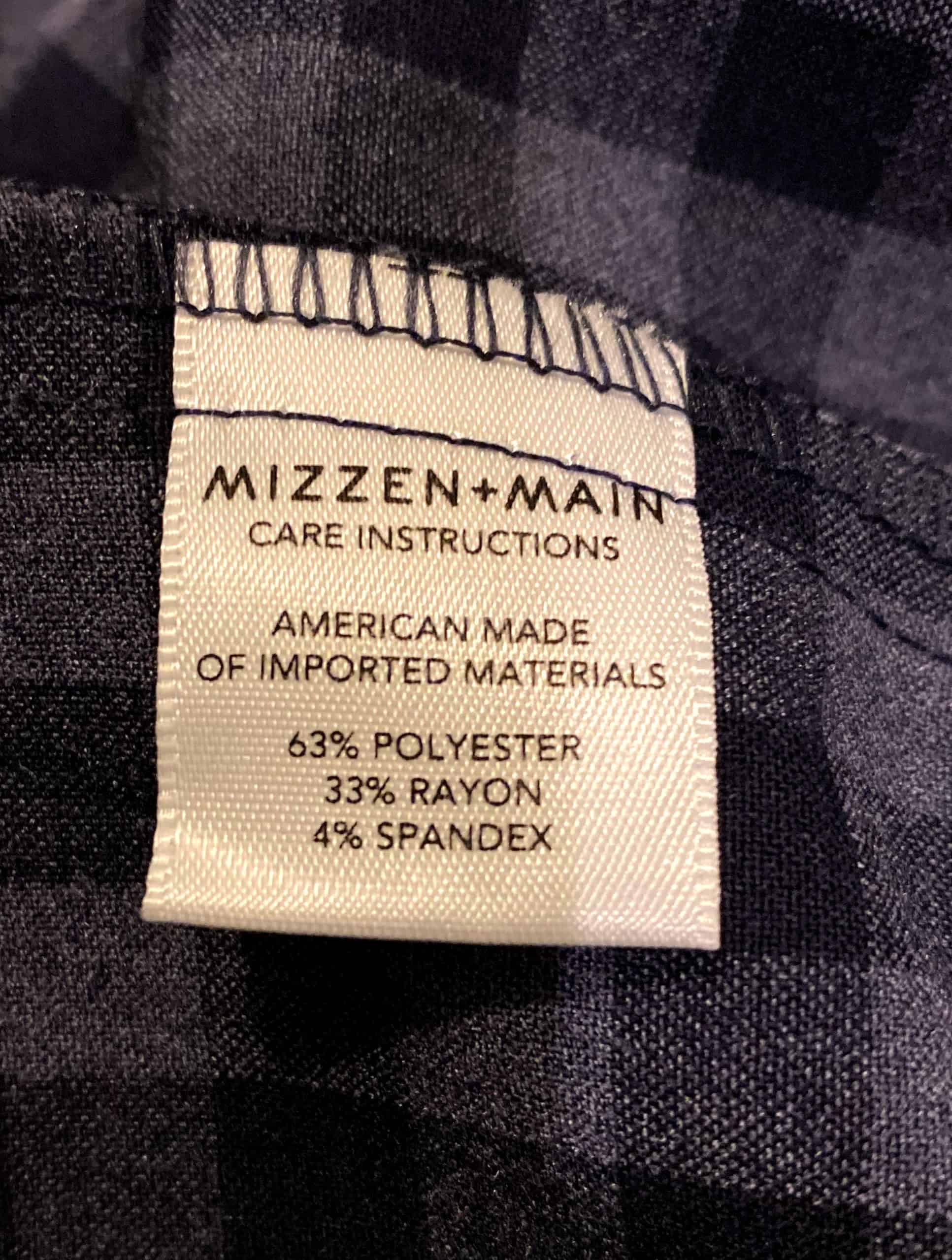 mizzen and main flannel material