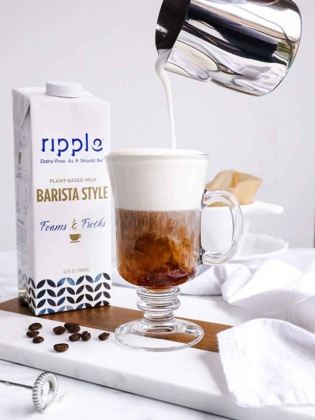 ripple barista milk: can plant-based milk really look this foamy?