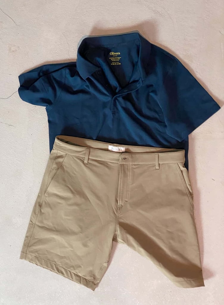 oliver’s polo and shorts – great items on sale now!
