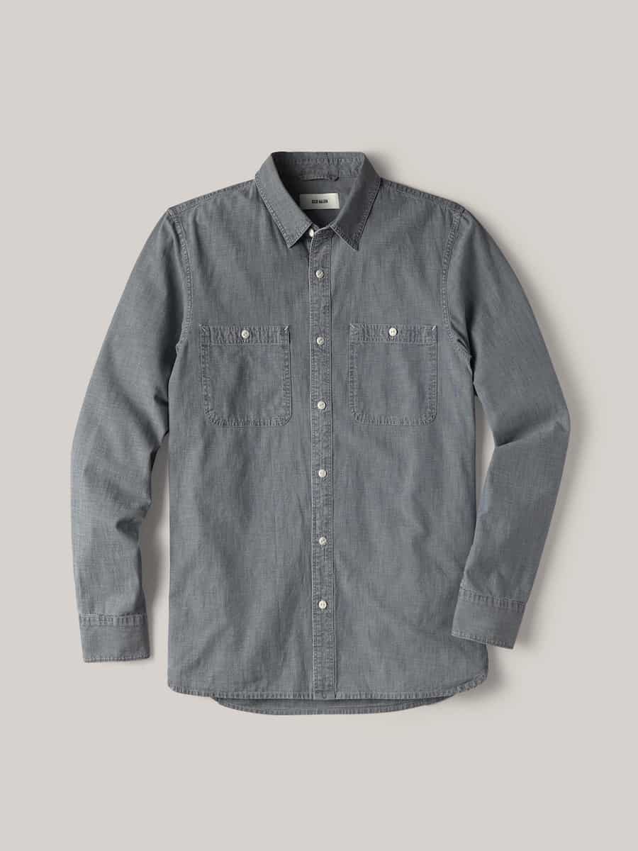 chambray button up: the buck mason shirt is awesome!