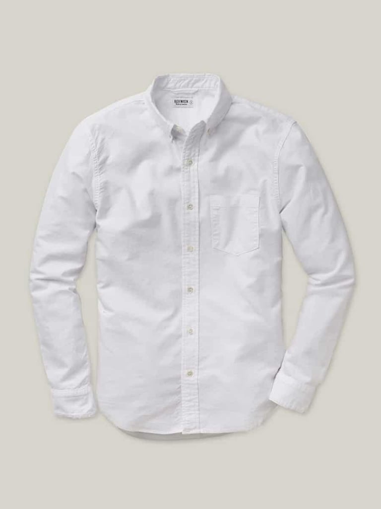 buck mason white perfect oxford one pocket shirt 1 1 1