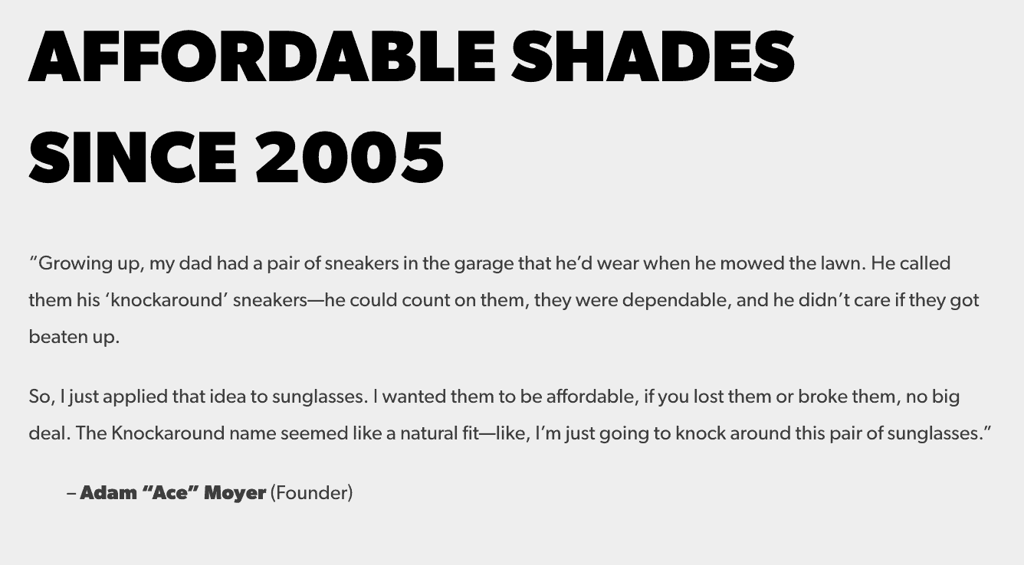 knockarounds review saying