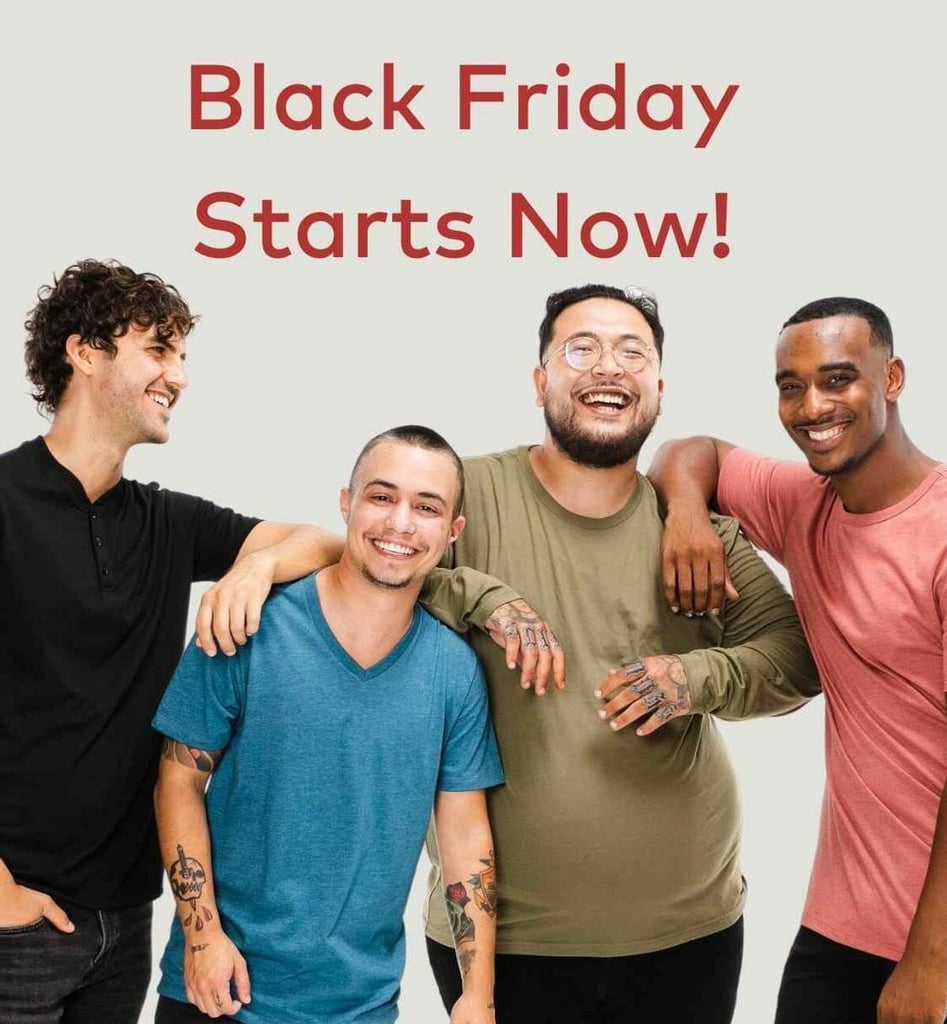 fresh clean tees early black friday sale!
