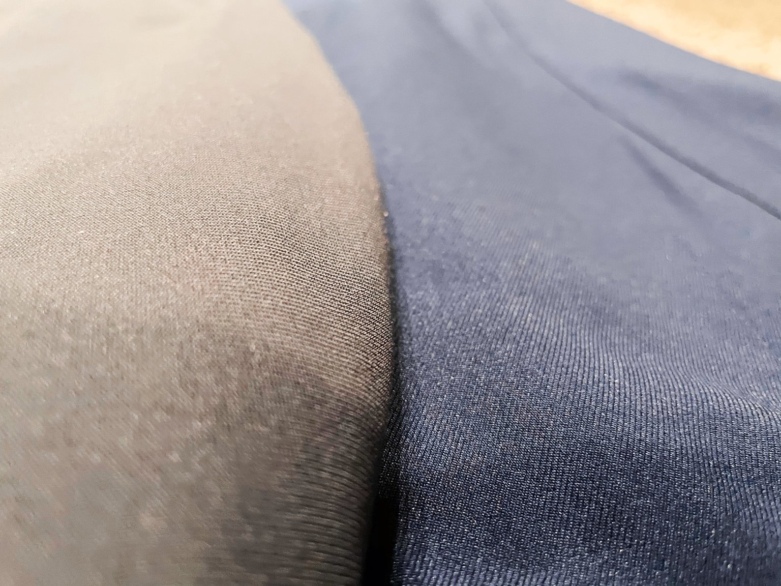 lululemon (left) / mizzen + main chinos (right)
