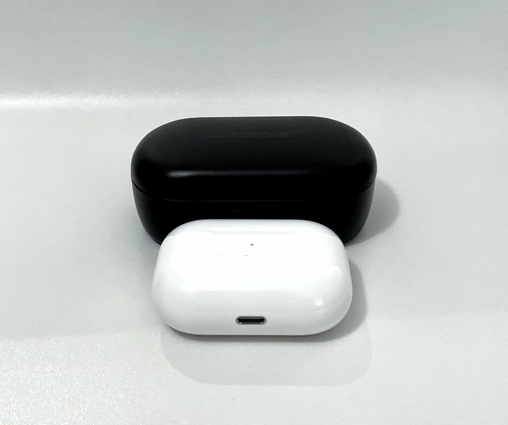 look how much bigger the bose headphone cases are than the airpods pro case!