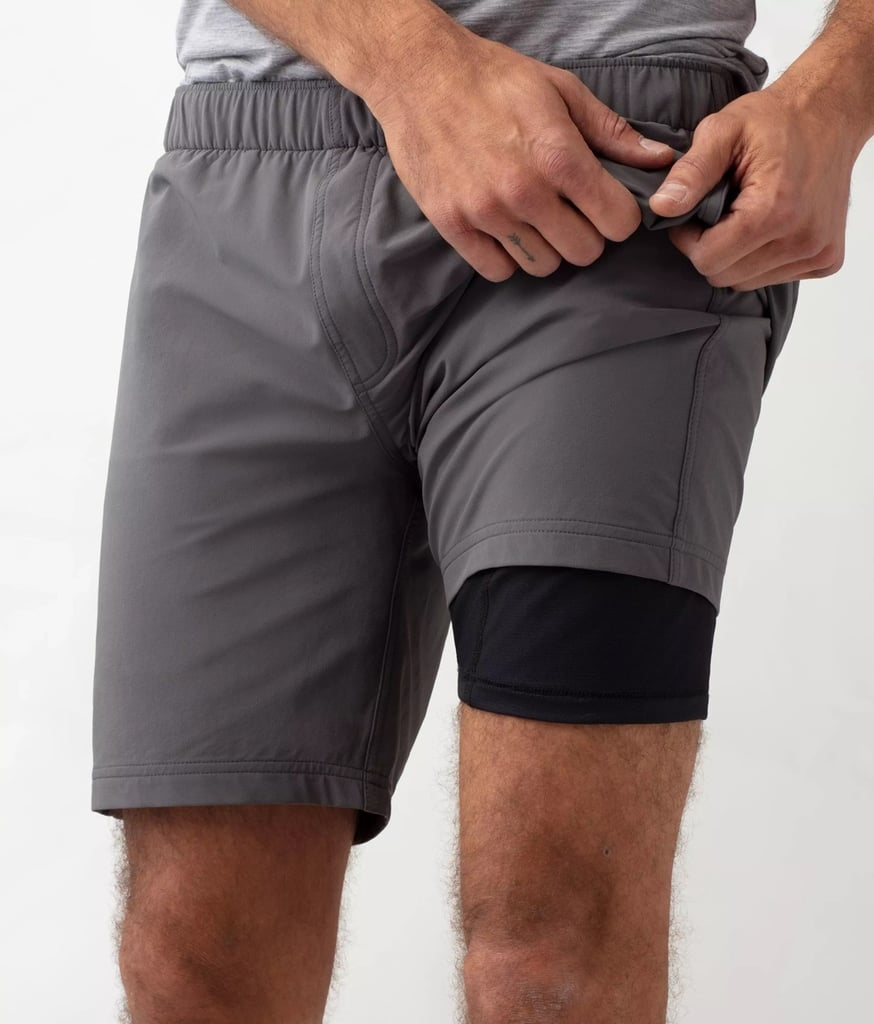 on the exterior, this short looks like all the other all over shorts, however, it has a built-in moisture-wicking liner