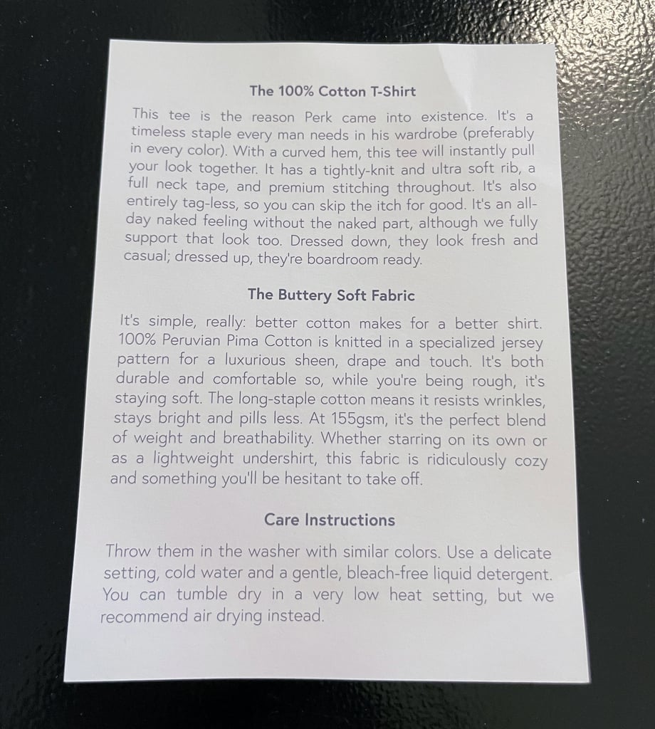 perk review tag 1