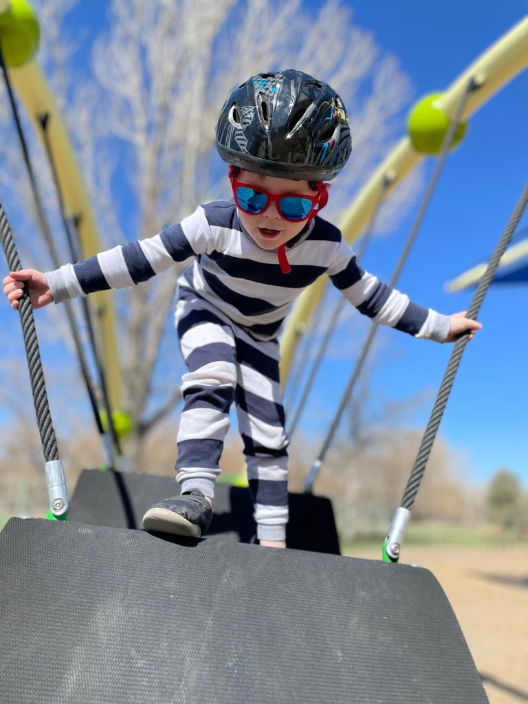 best kids sunglasses: our year old (rocking knockaround kids shades, a bike helmet… and yes, his pjs