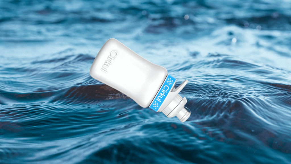 the cirkul’s design is one way: which is great for keeping the water bottle clean, but not so great for drinking