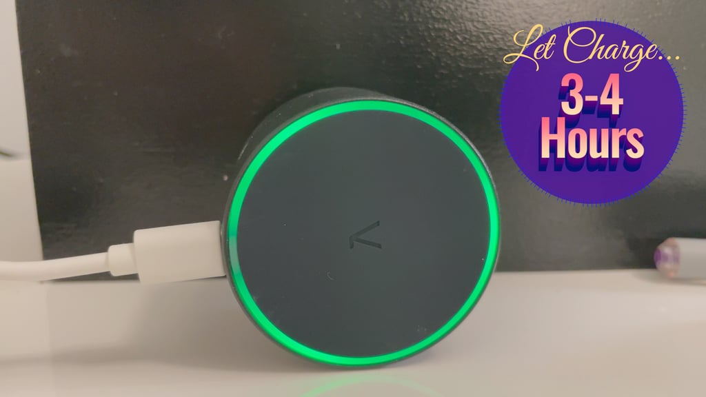 how the larq cap looks when it is charging