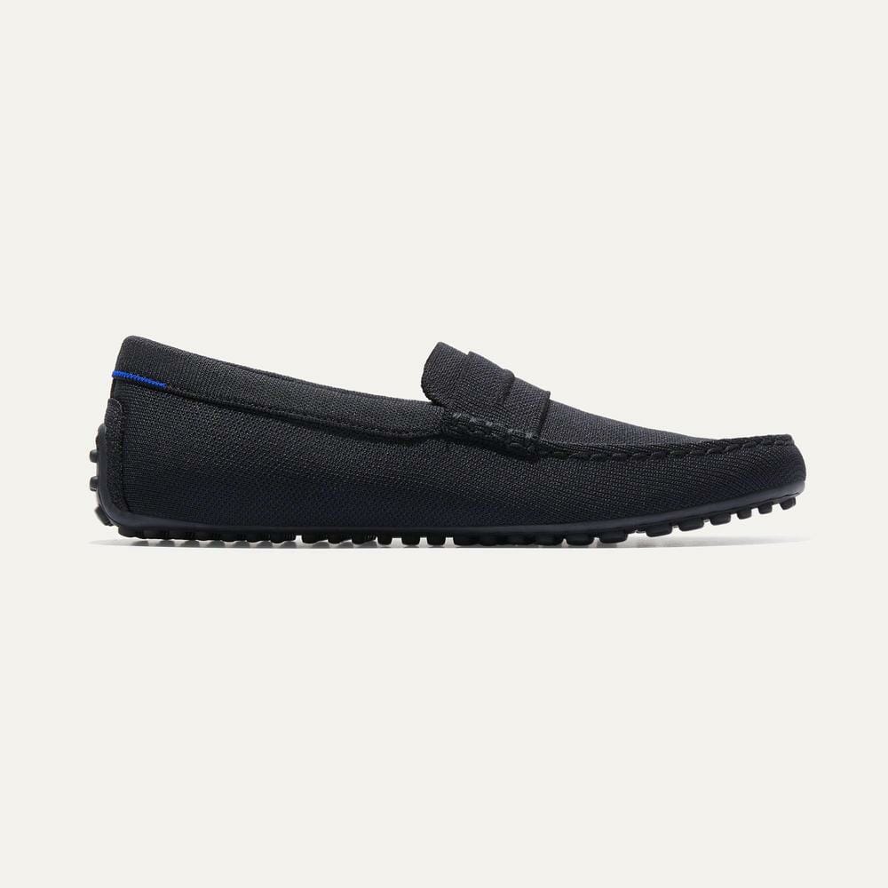 rothys mens loafer side black