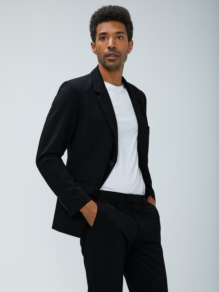1602780124 mos on model men s velocity blazer black men s velocity pant black men s atlas crew neck tee white 1