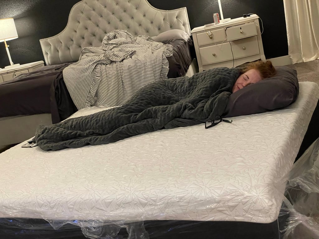 i couldn’t wait to try out the gravity mattress