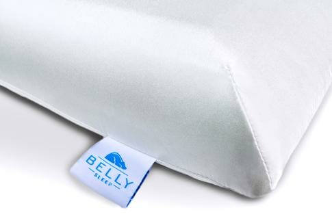 belly sleep pillow review: if you are looking for the best pillow for stomach sleepers, get this pillow + the silk cover