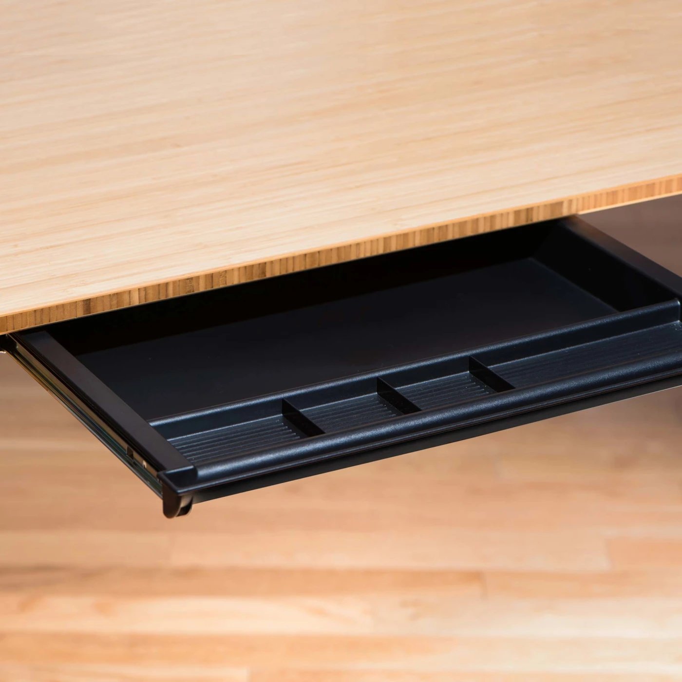 fully desk drawer mounted to jarvis desk open detail view c v1 1 1