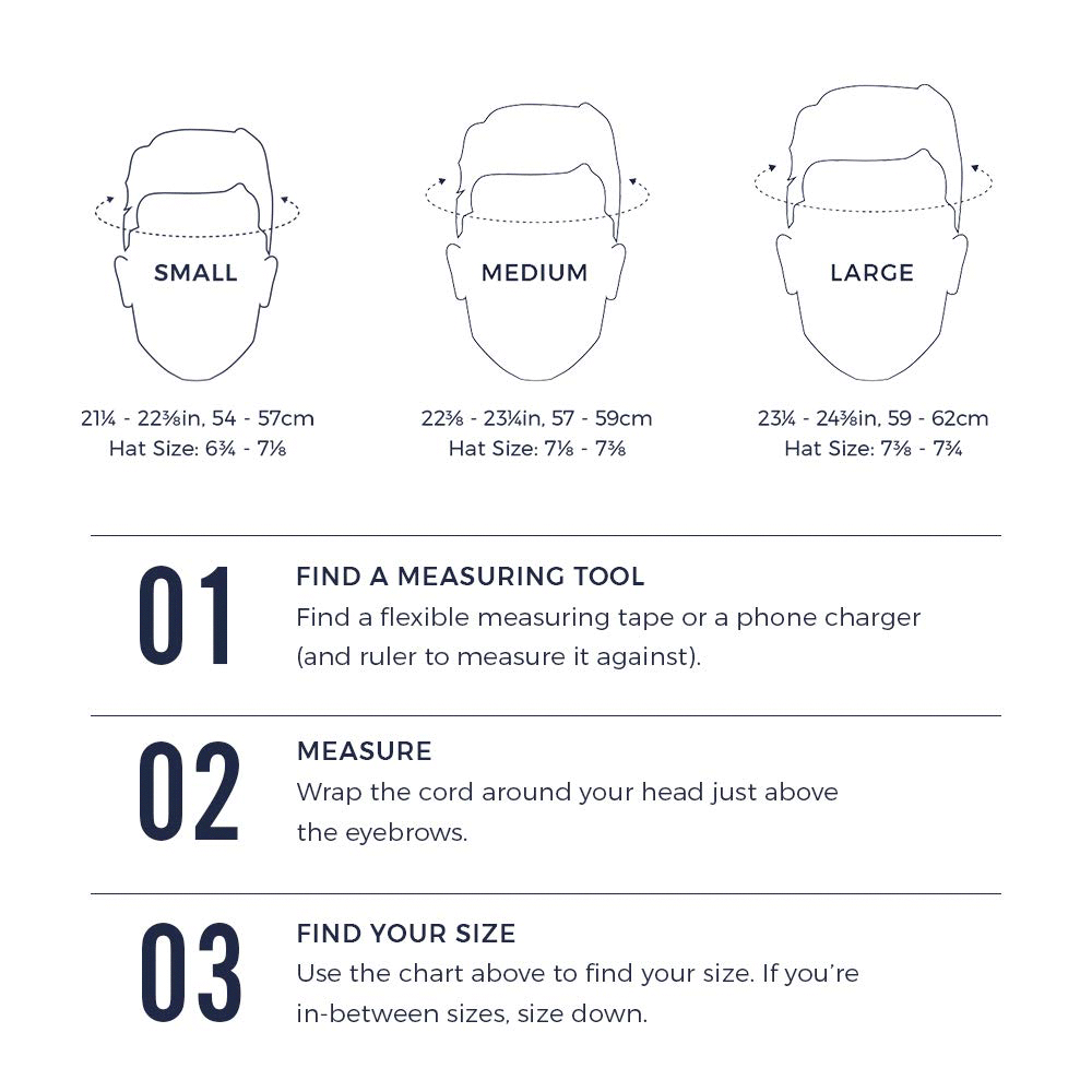 sizing: make sure to use the handy sizing chart for the right size