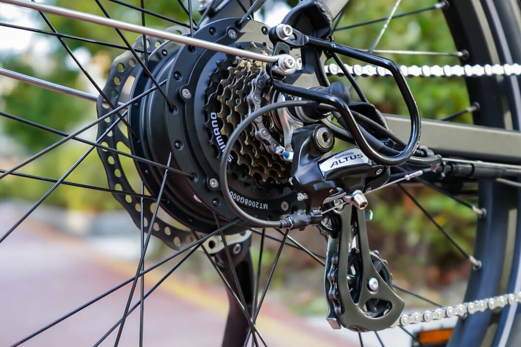 the motor on the kbo breeze electric bike