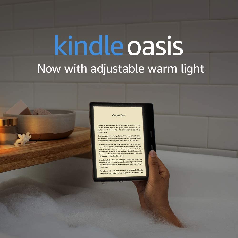 kindle oasis in bathtub