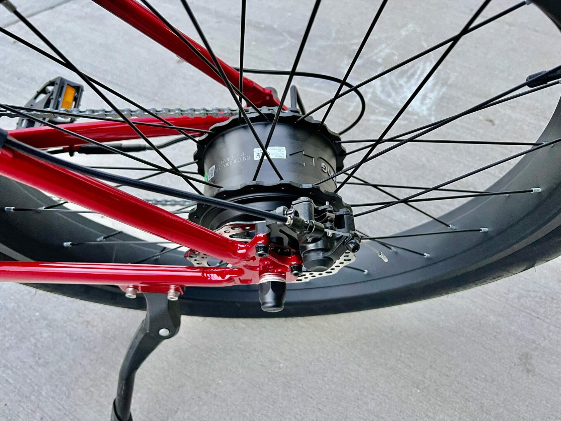 the rear hub motor of the gen outcross