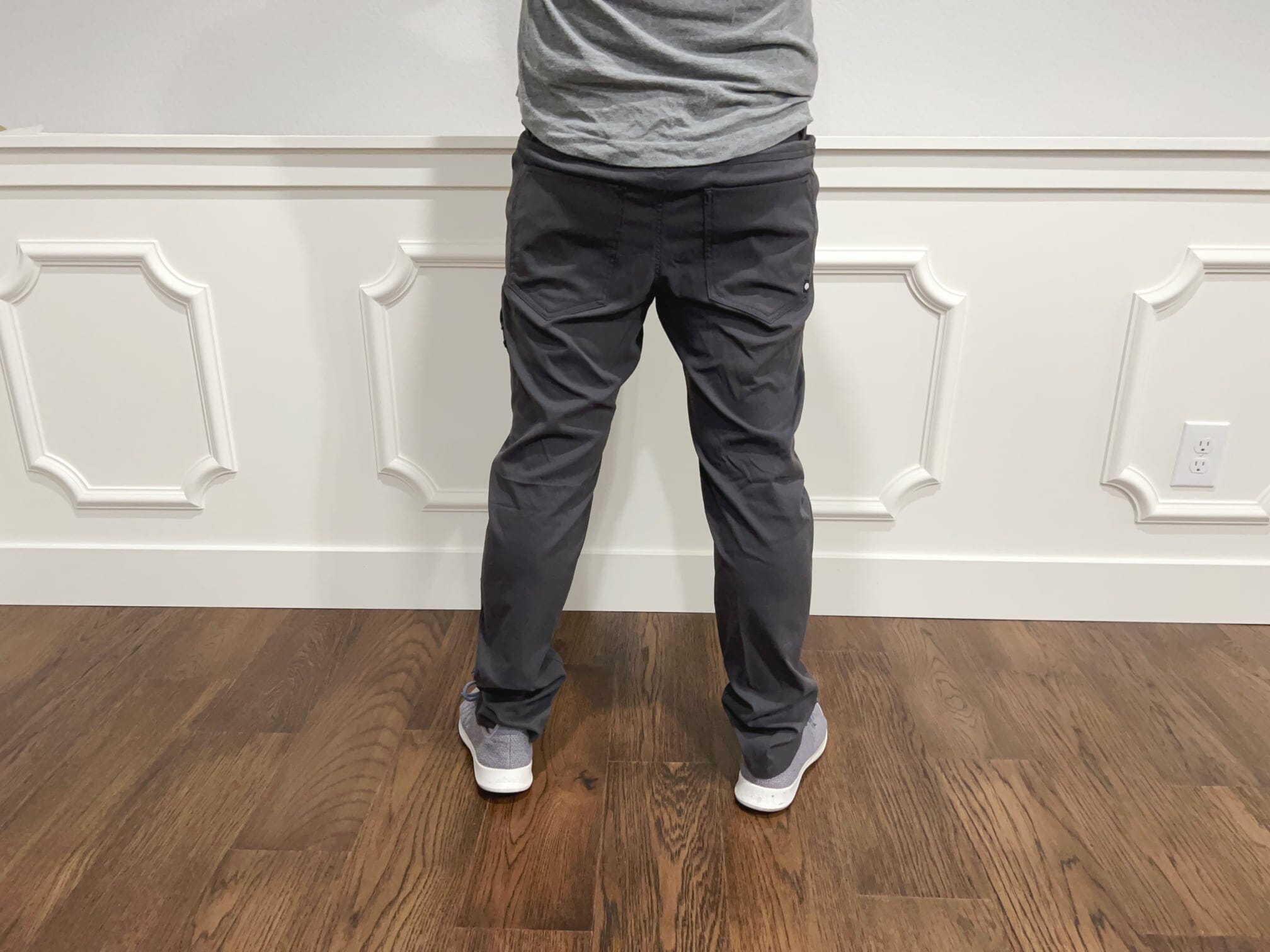our only small complaint in our everywhere pant review: in-between sizes on length