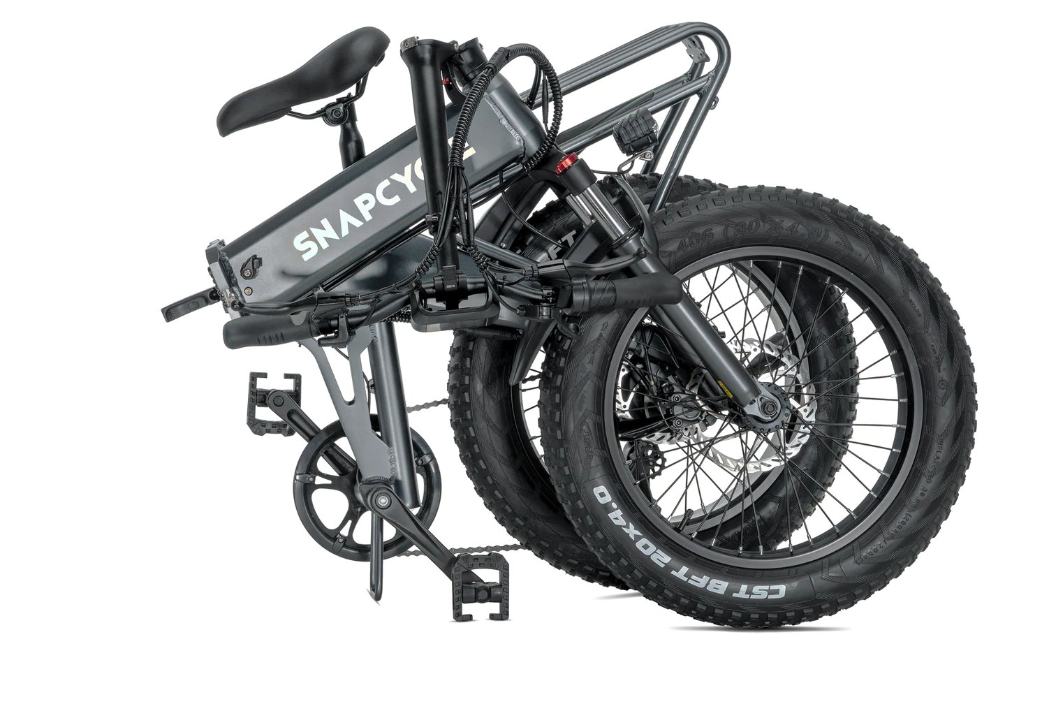 this isn’t a bike that just got in a car accident, it’s what the bike looks like folded