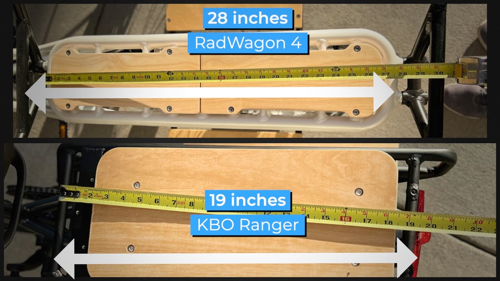 kbo ranger rear rack difference