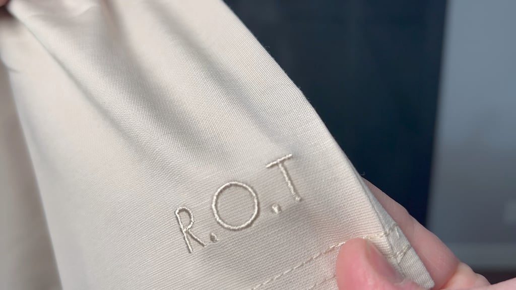 the logos are subtle and low contrast (a good thing)