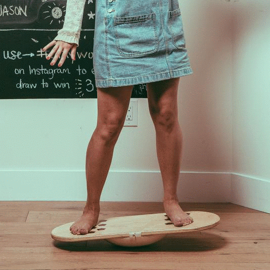 you don’t want your standing desk wobble board to feel like a surfboard