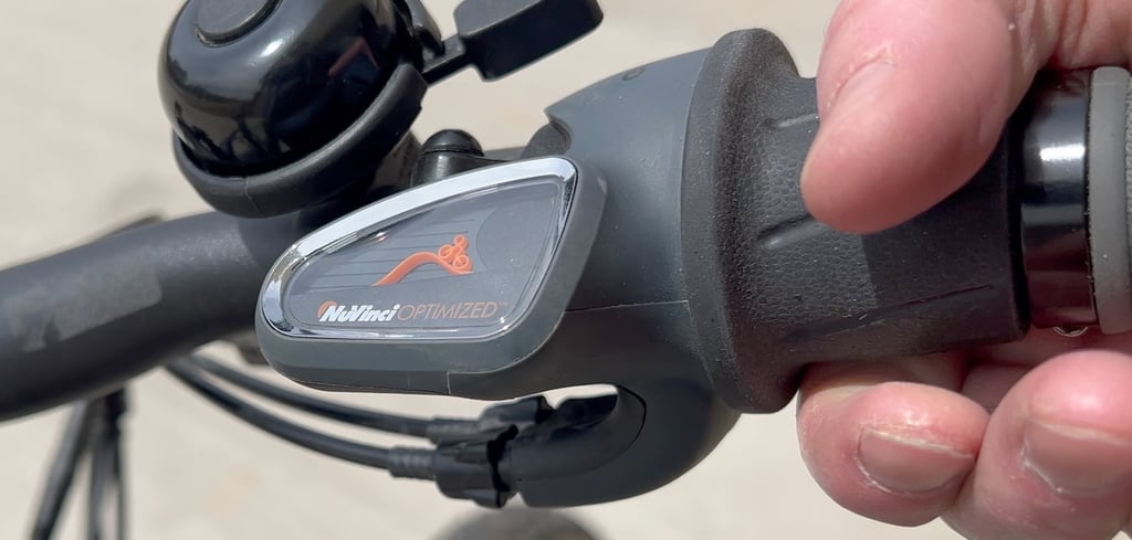 make the little guy look like he’s going up hill to shift to an easier gear