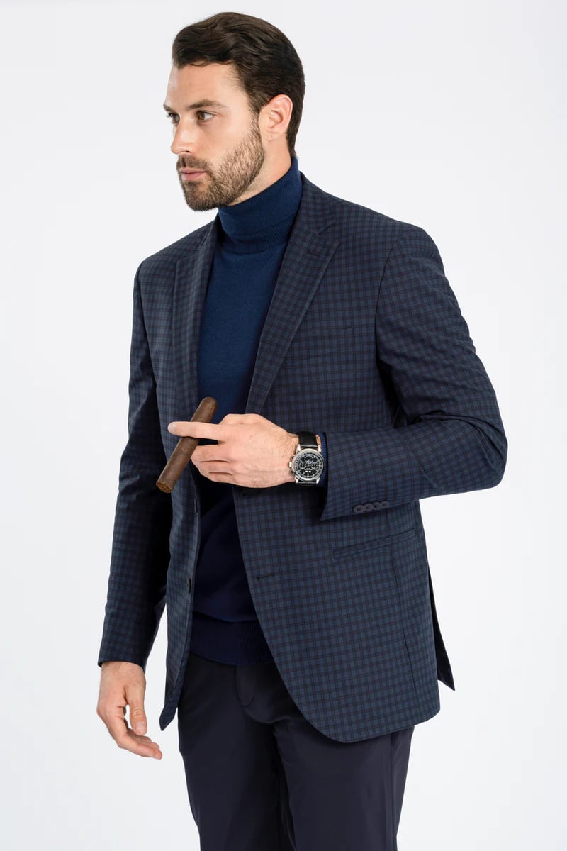twillory blazer bluecheck
