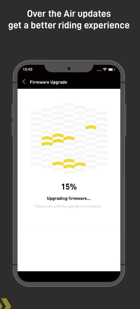 the honbike app even allows you to update the software of the bike over the air!