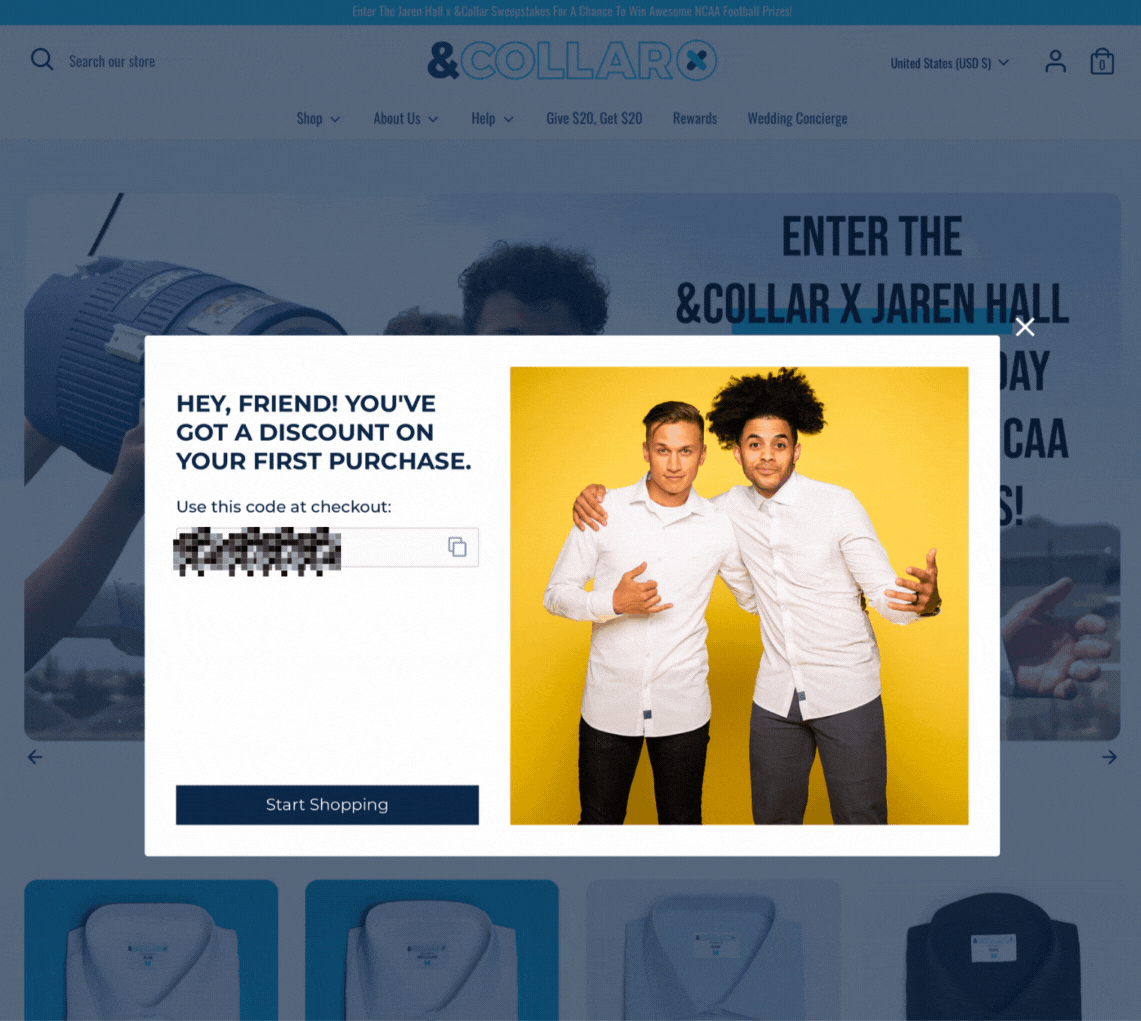 we’re not censoring the promo code to be shady – it changes for every user