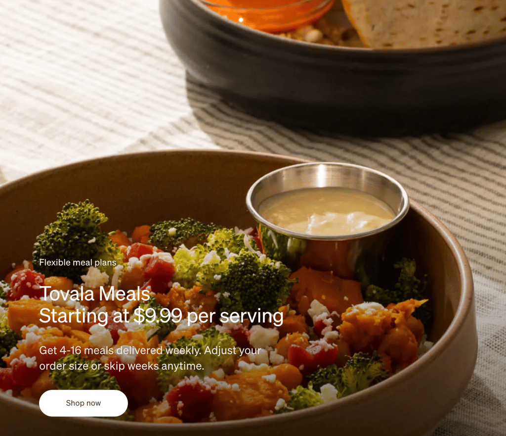 tovala meals pricing