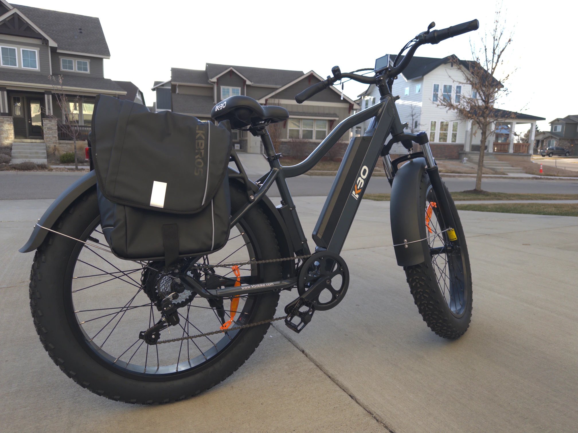 included rear rack is pictured
