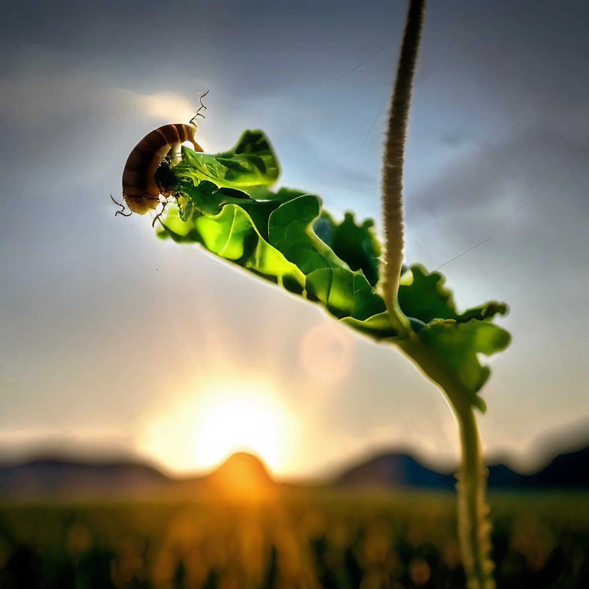 bug on lettuce