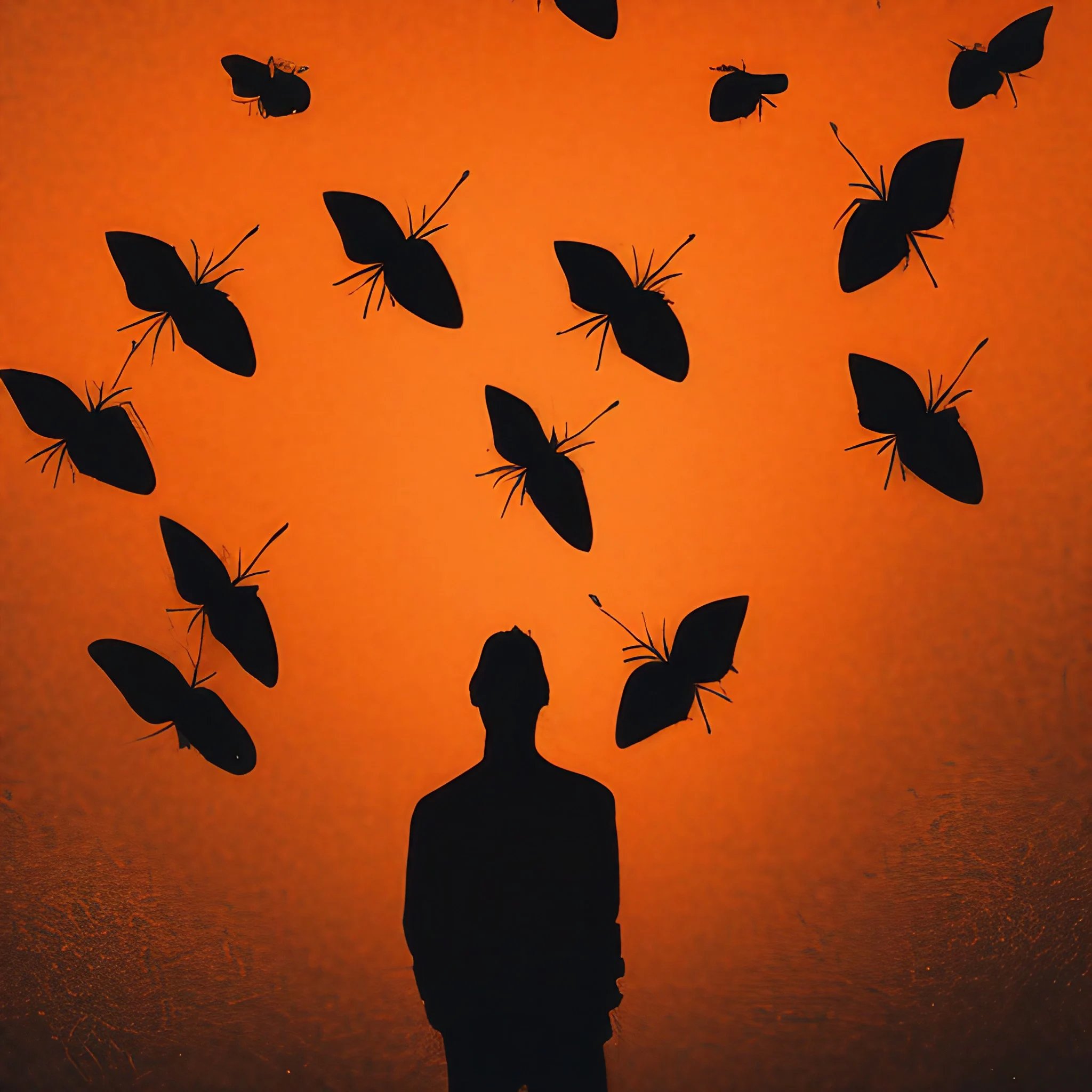 miller moths flying