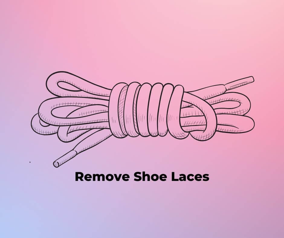 first step in how to clean vessi shoes? removing the laces and insoles