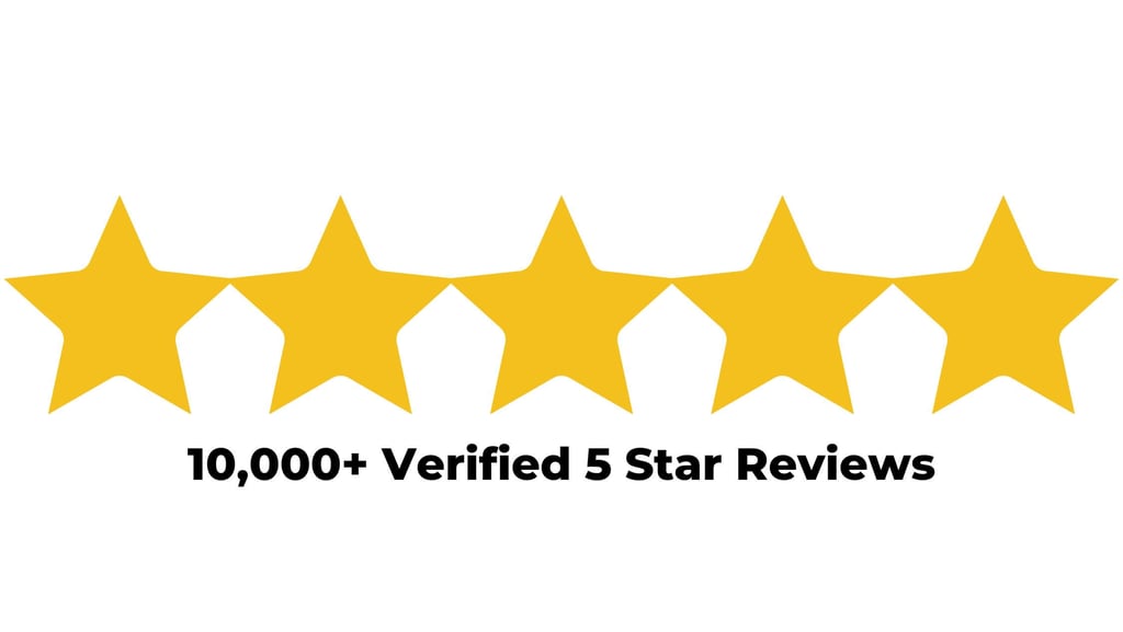 5 star reviews