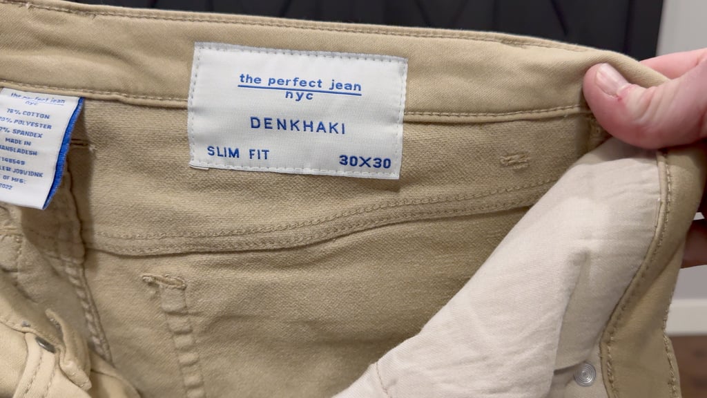 Perfect Jean Khakis materials