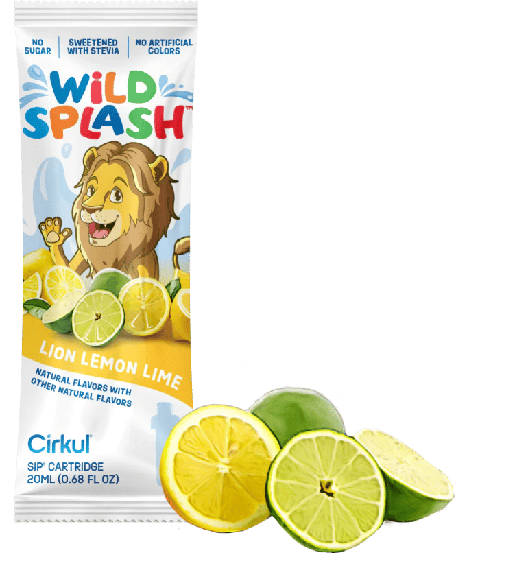 Cirkul wild splash Kids flavor sip cartridges apple, grape, strawberry,  lemon et