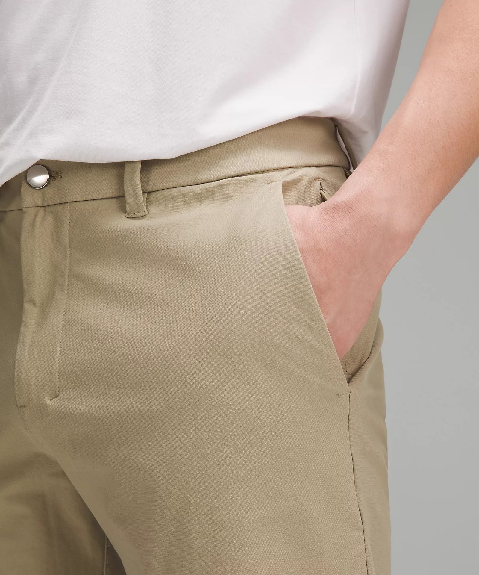 cotton – the lululemon “stretch” cotton is not our favorite, it’s super prone to wrinkles
