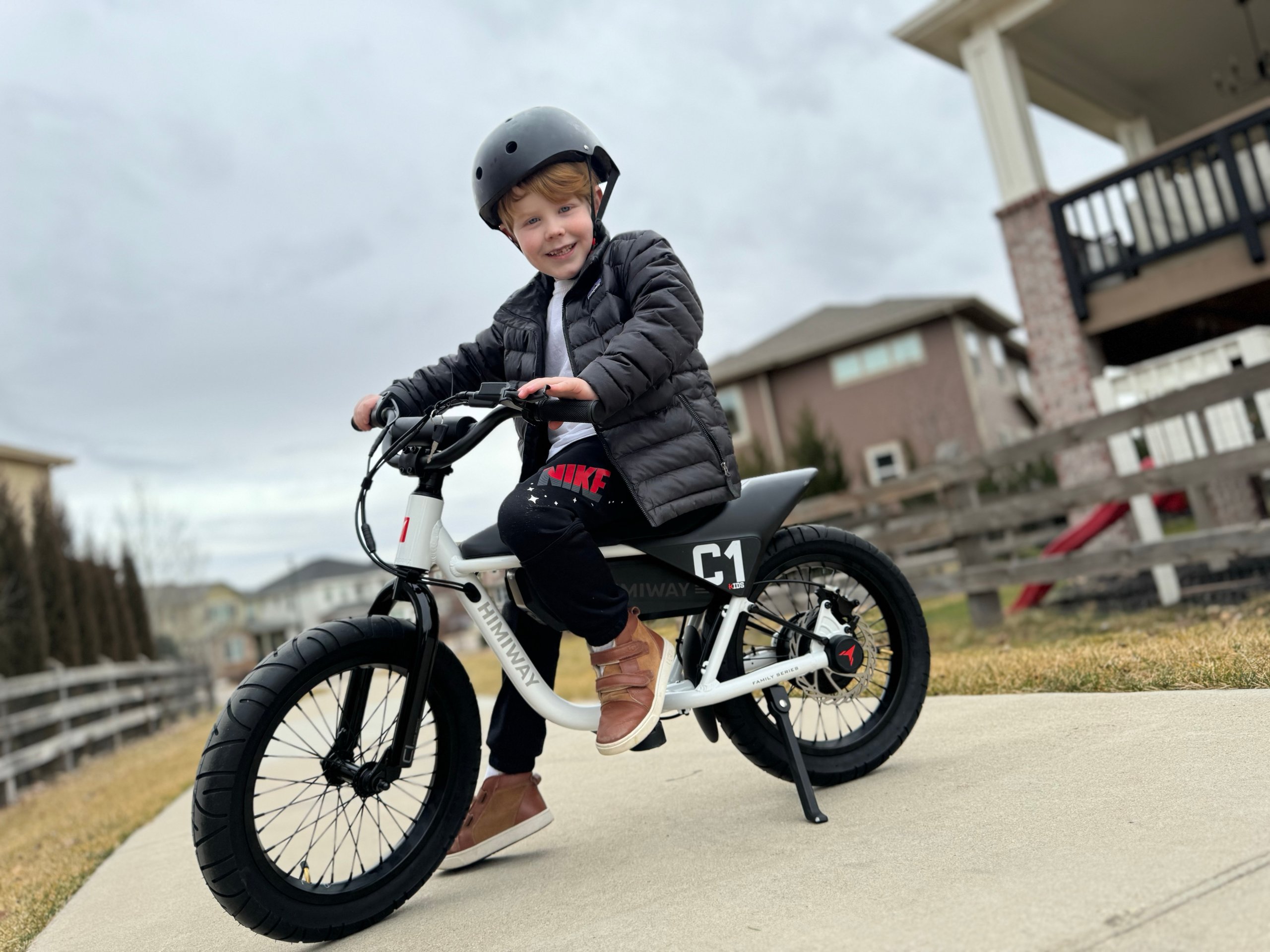 himiway c1 ebike review: our 7-year-old tests out his 1st e-bike