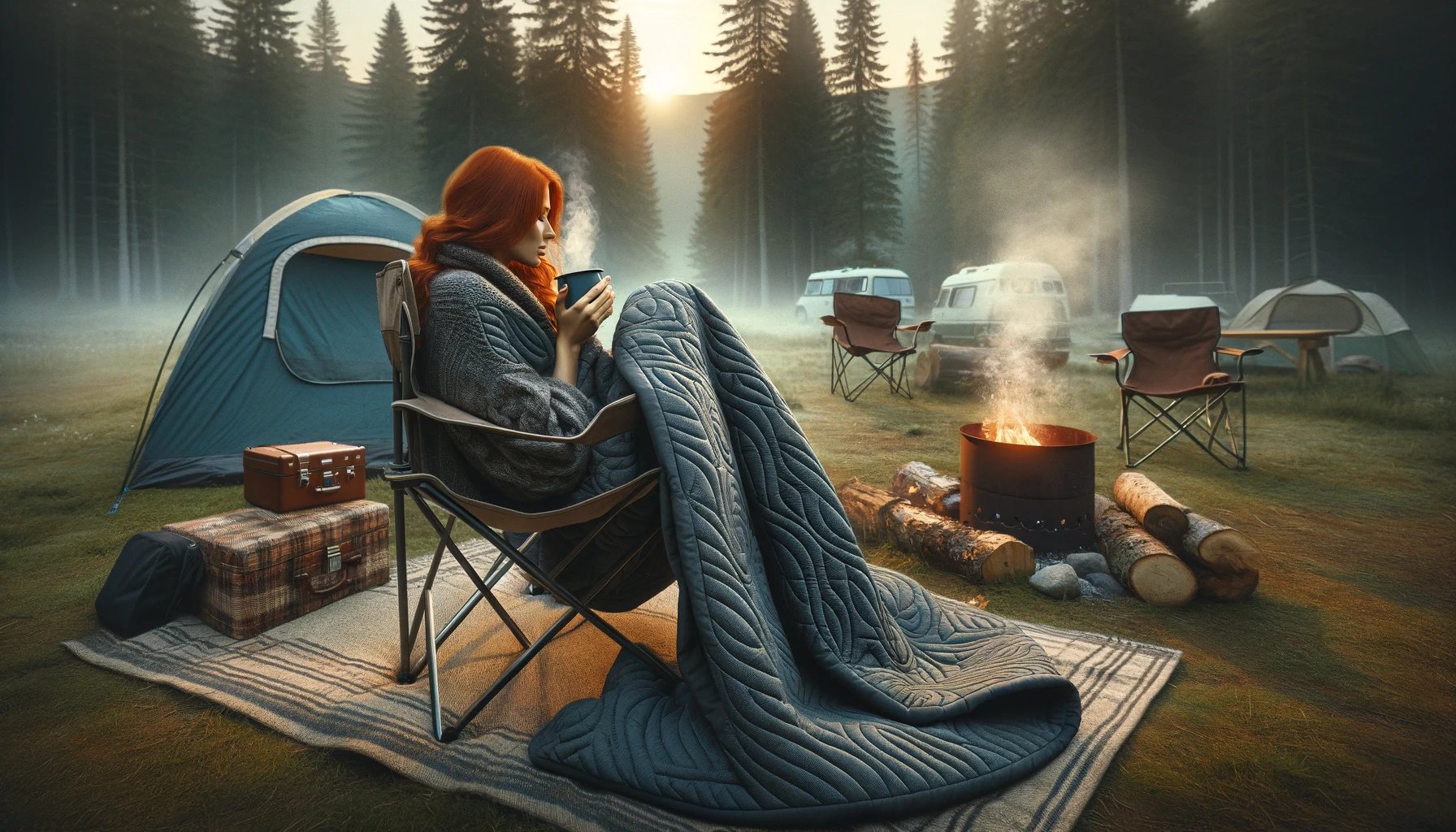 camping heated blanket