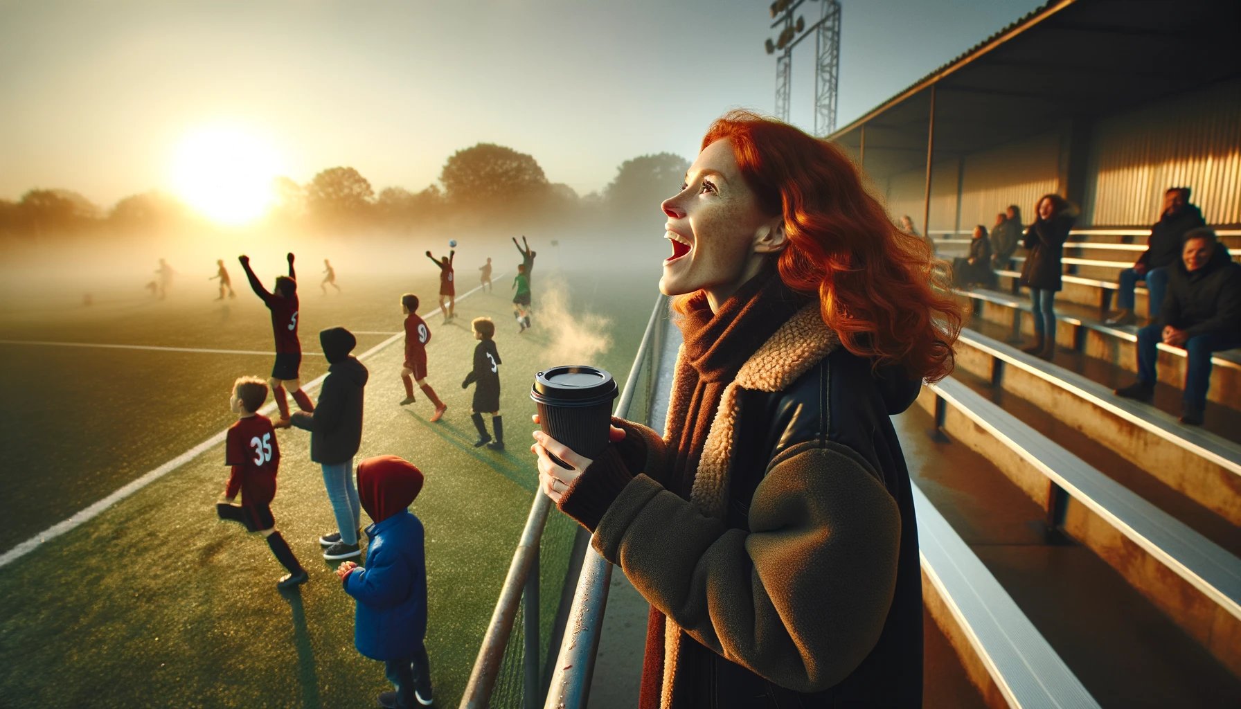 mom at soccer game