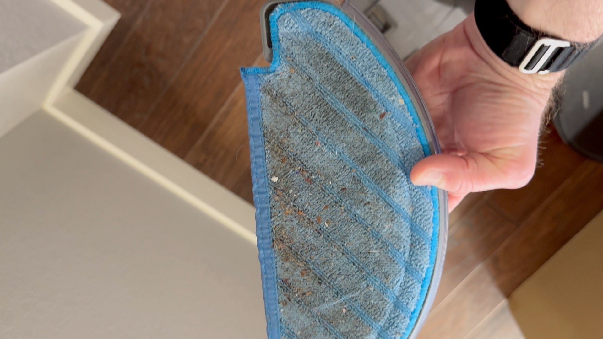 this is the floor mopping pad of the deebot t8 vacuum, which we used before this one