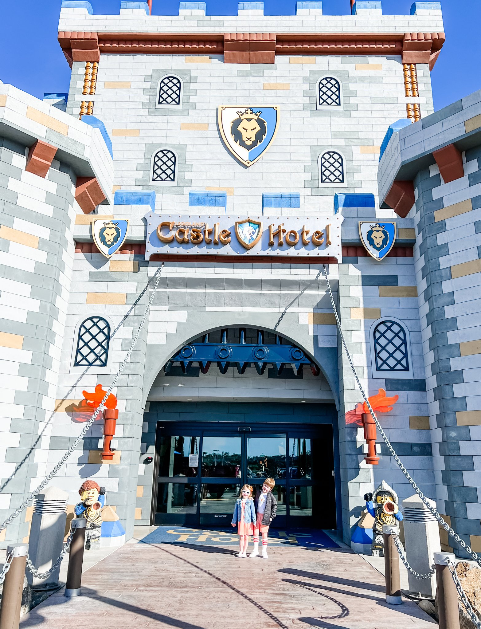 outside the legoland castle hotel