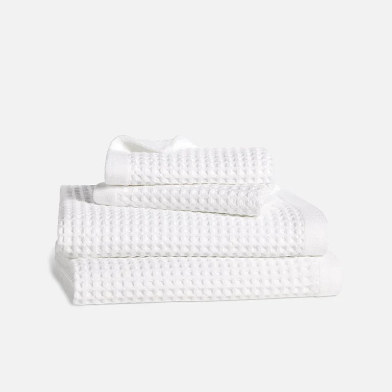 brooklinen waffle bath towels