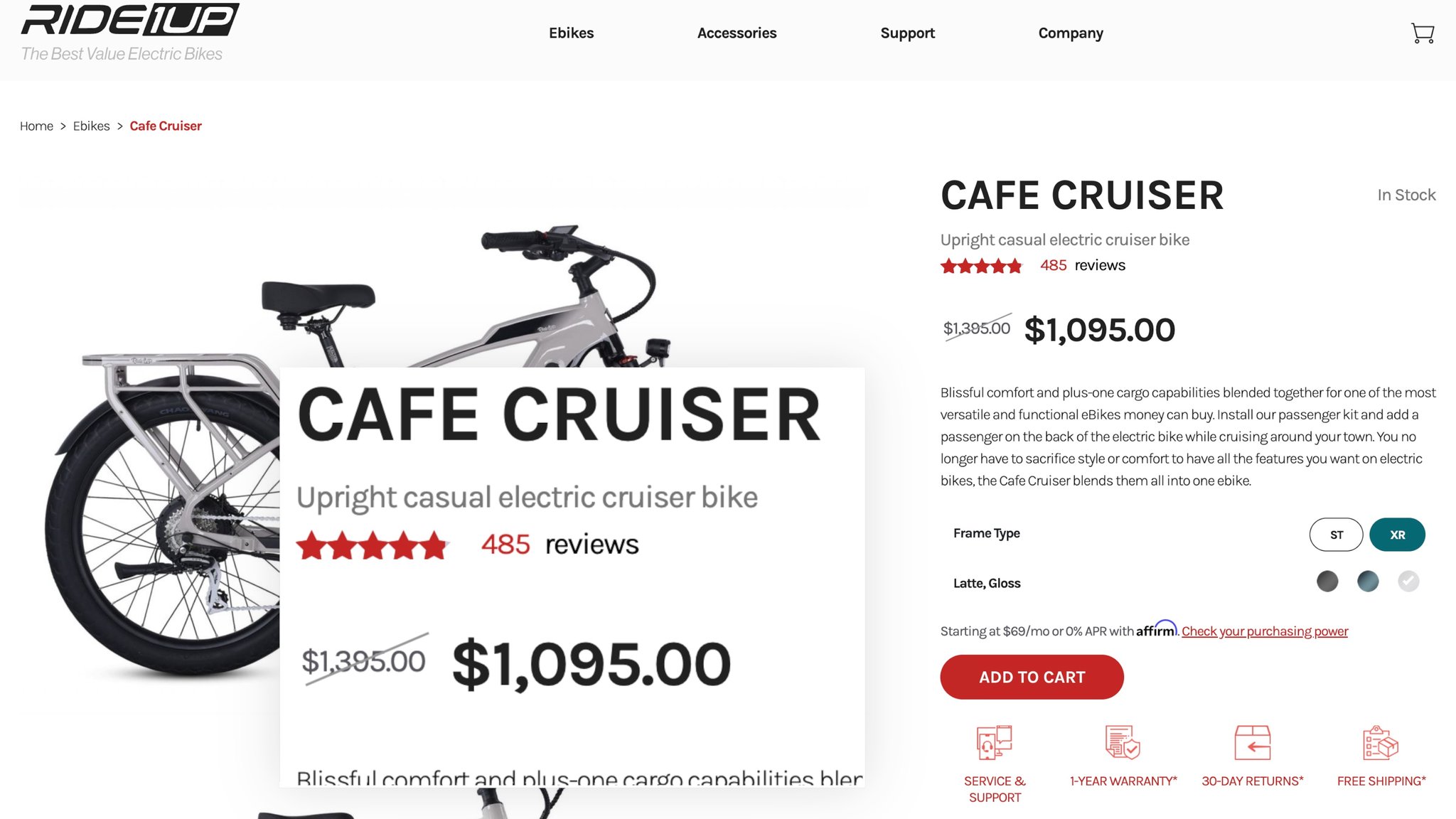 Cafe Cruiser Review Price