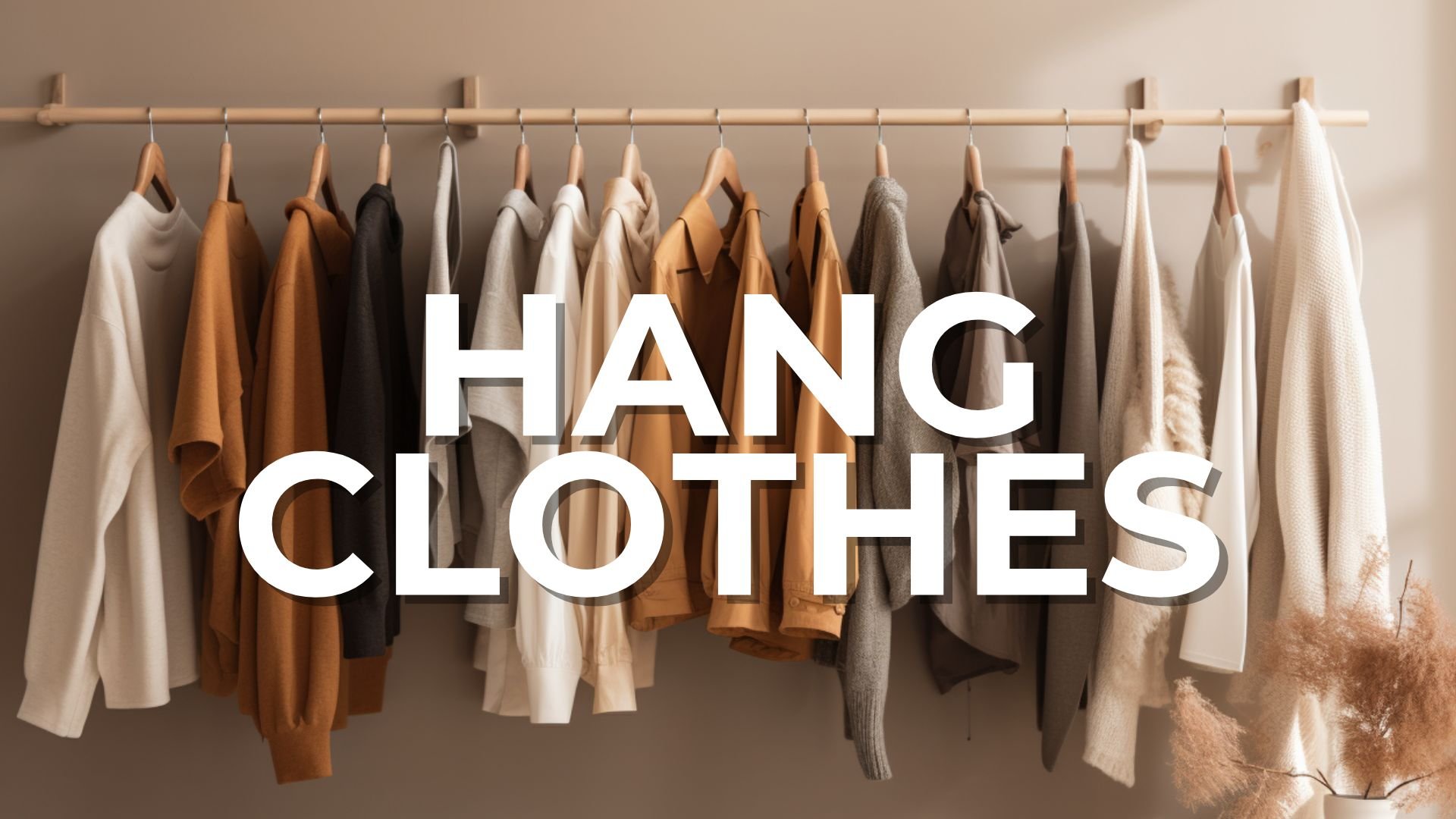 clothes wrinkled hang